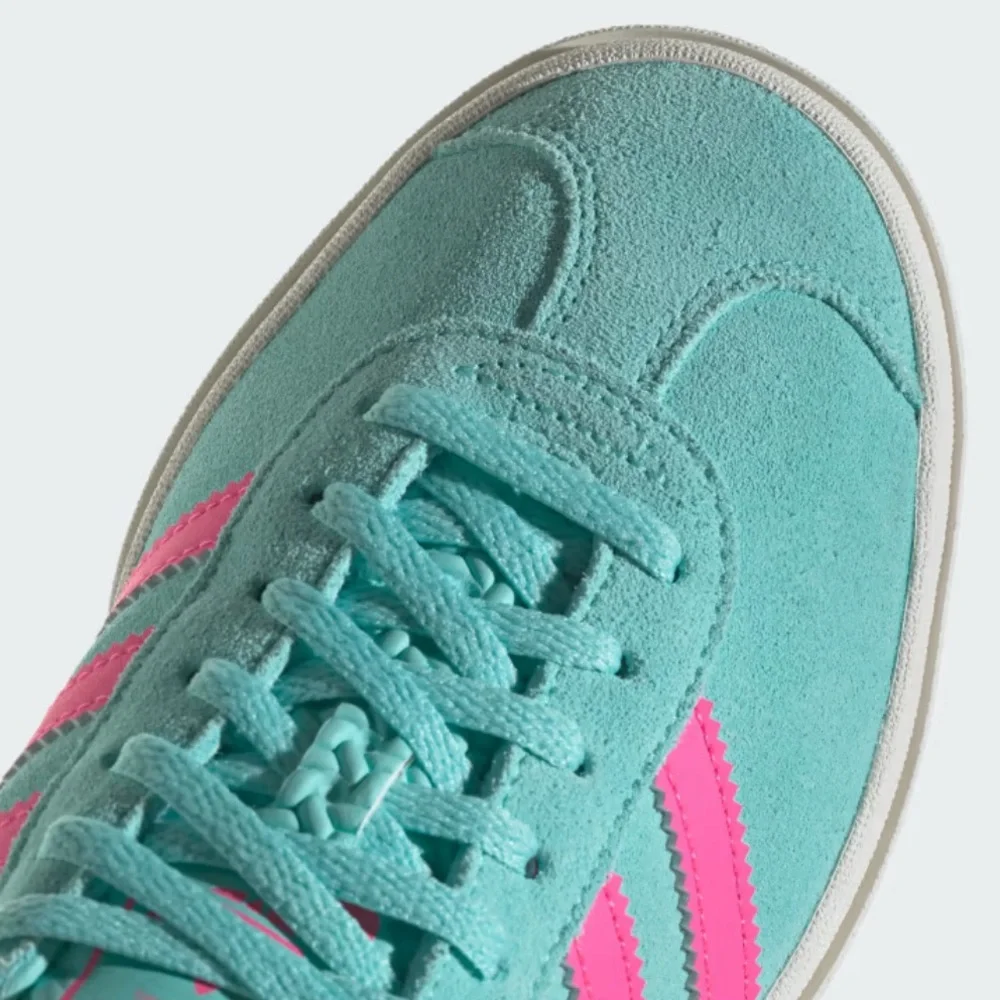 adidas Gazelle Bold Flash Aqua Lucid Pink - Picture 8 of 11